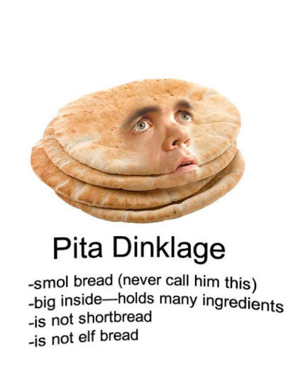 carbs in pita bread - Pita Dinklage smol bread never call him this big insideholds many ingredients is not shortbread is not elf bread