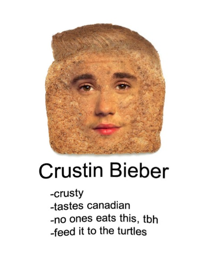 hair coloring - Crustin Bieber crusty tastes canadian no ones eats this, tbh feed it to the turtles
