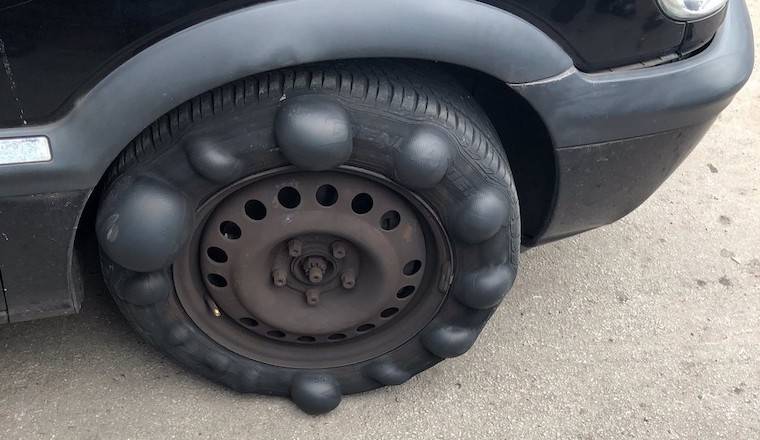 car tire bubble