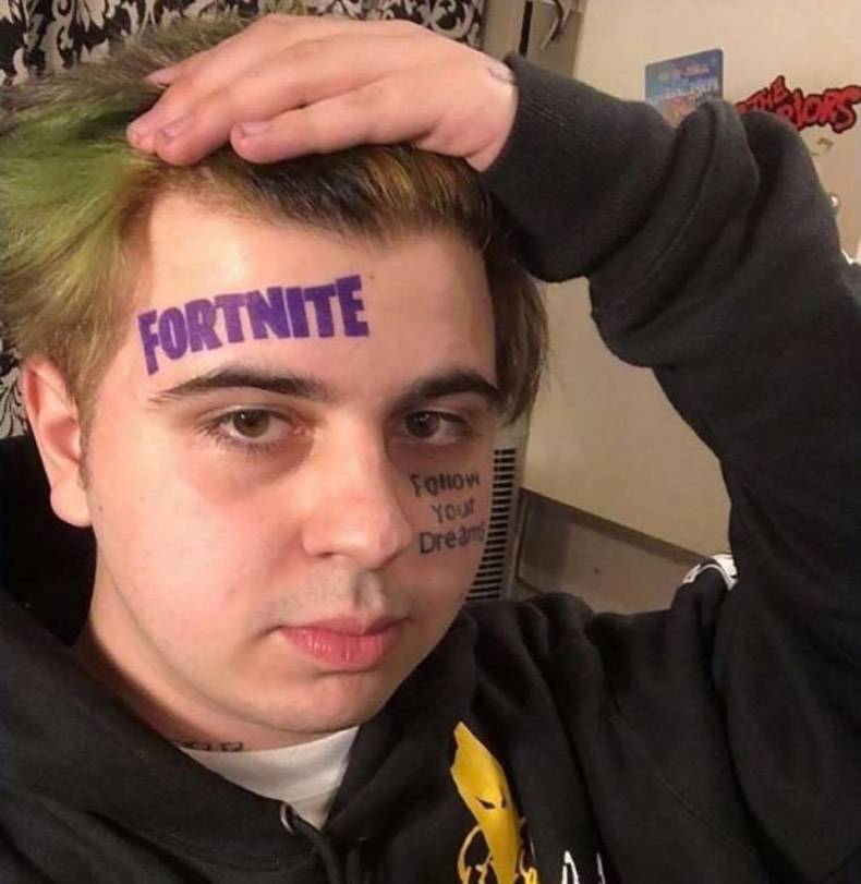 fortnite tattoo on forehead - Fortnite Your Dream