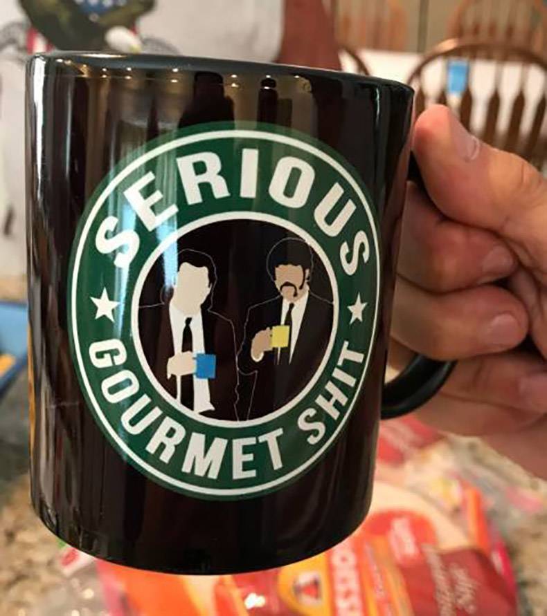 serious gourmet shit mug