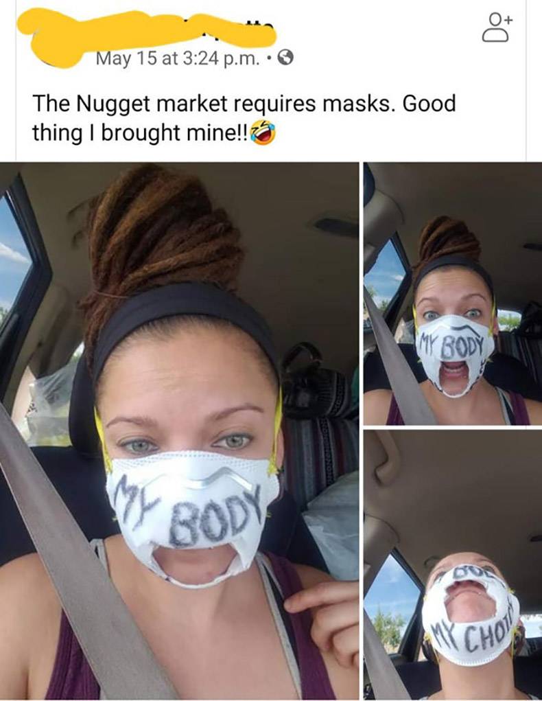 Cheezburger, Inc. - ot May 15 at p.m. The Nugget market requires masks. Good thing I brought mine!! My Body Ny Body Chou