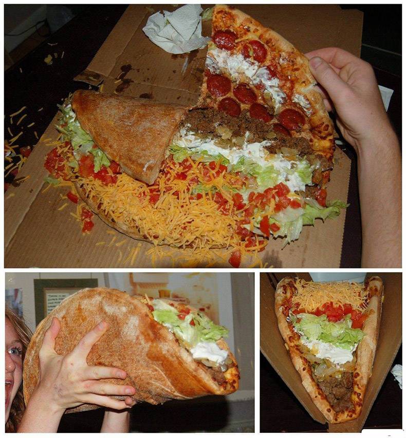 pizza taco burger