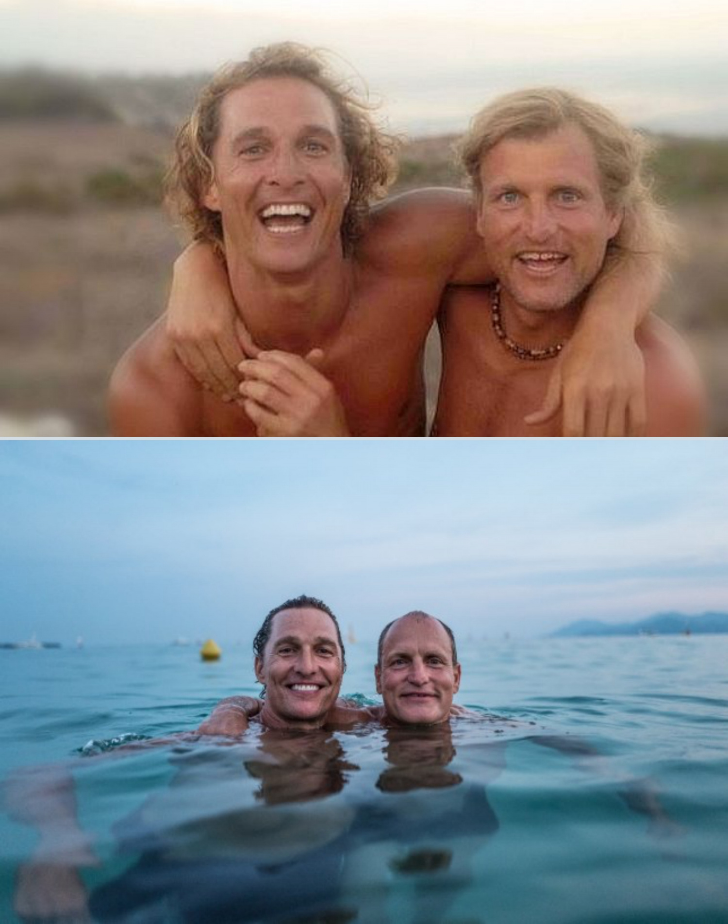 funny random pics - matthew mcconaughey and woody harrelson