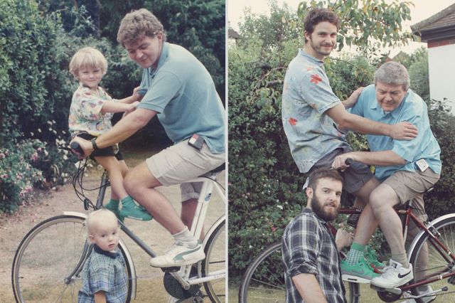 25 Funny Recreations by Adults of Their Best Old Family Photos