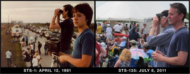 Father  Son, The Very First  Last Space Shuttle Launch, 30 Years Apart