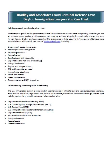 Helping you with your immigration issues