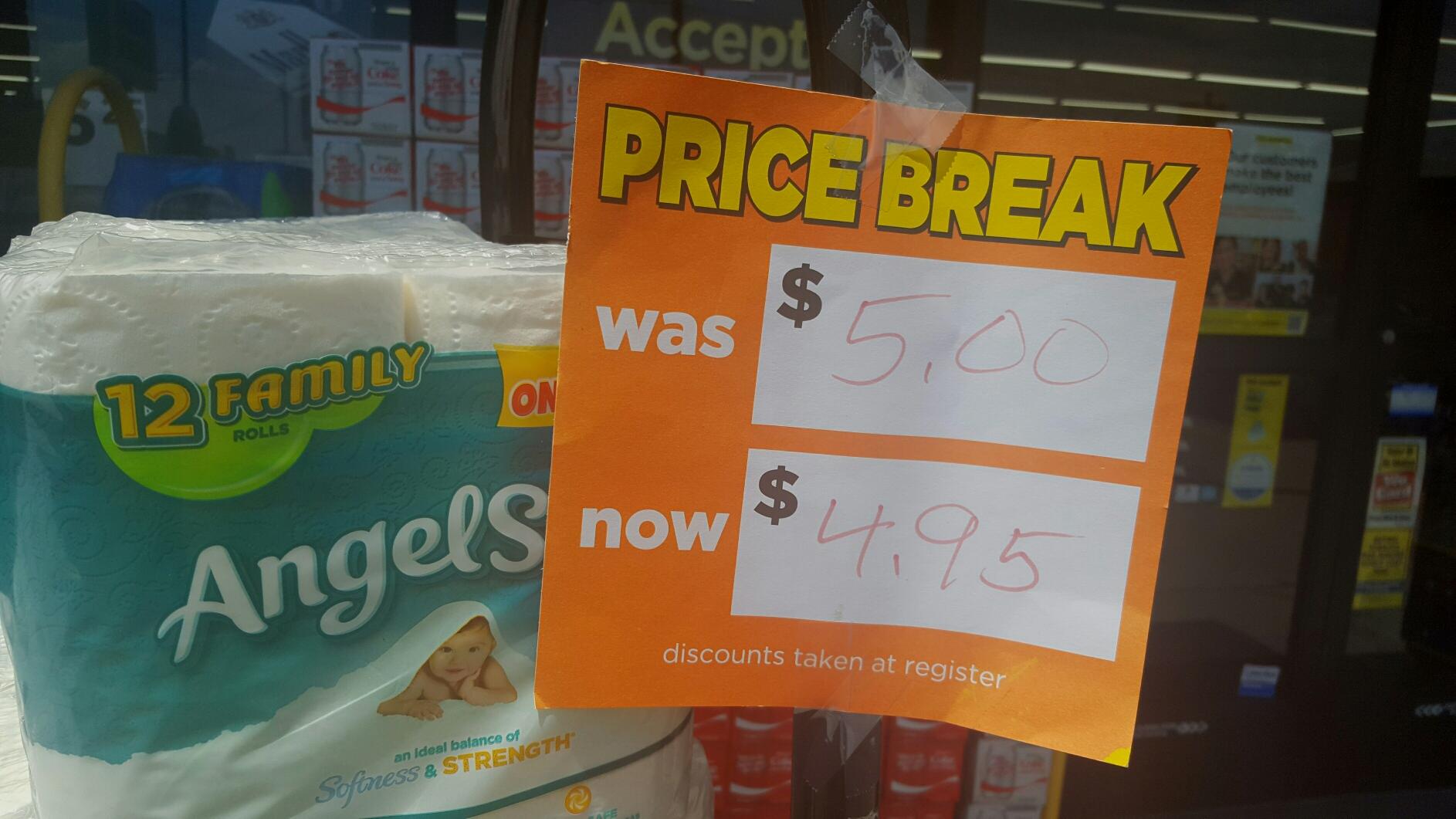 Huge discount at the local dollar store