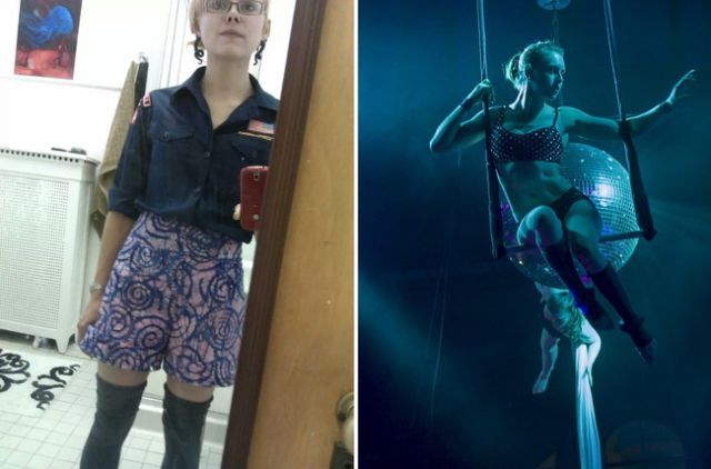 Reddit user flyingsqueak is a trapeze artist, and when she was battling with anorexia, she couldn't perform at her best. She was often tired and so sick that she had to miss practice. Now, she prioritizes being strong over being thin and can fulfill her true potential.