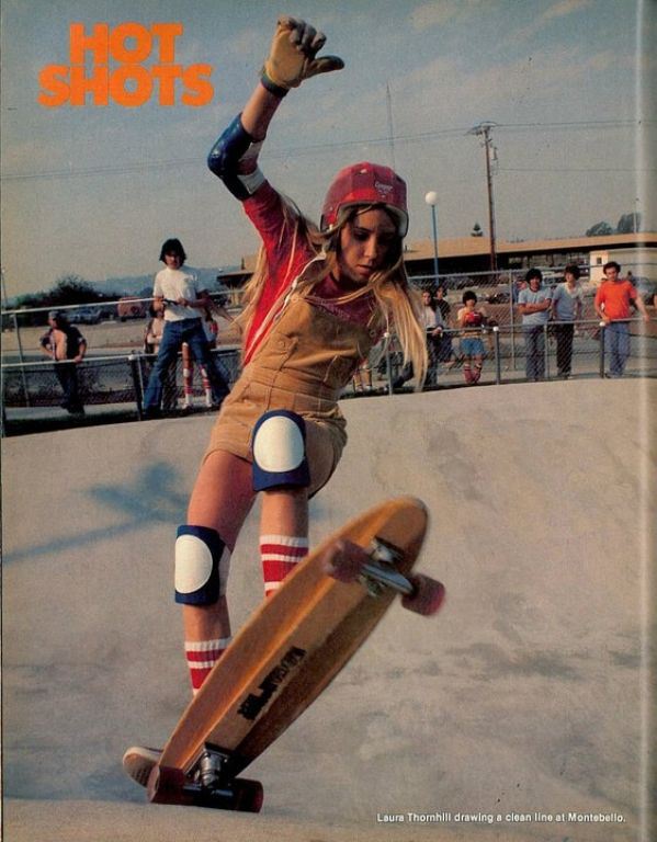 70s skater girl - Laura Thornhill drawing a clean lino at Montebello