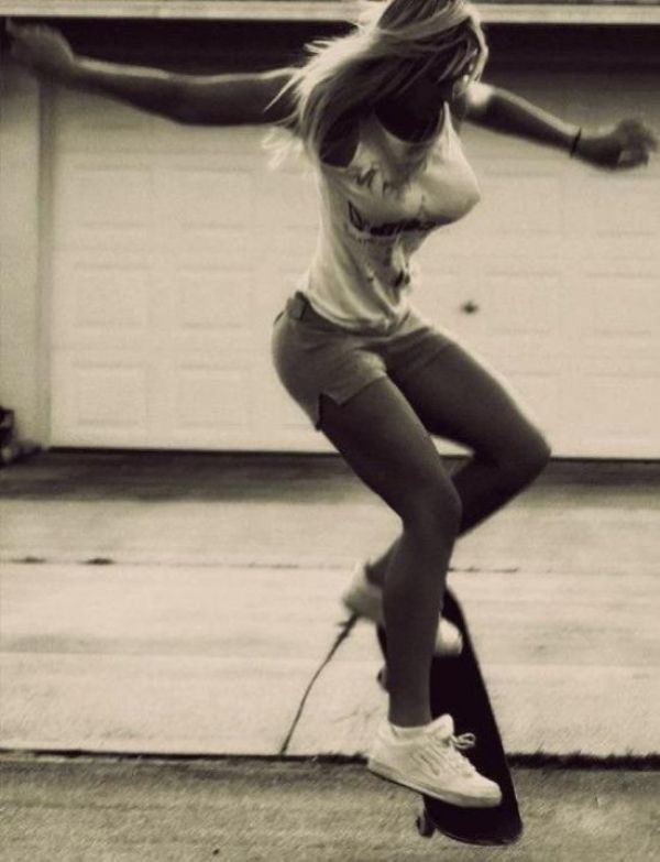 70s skater girl