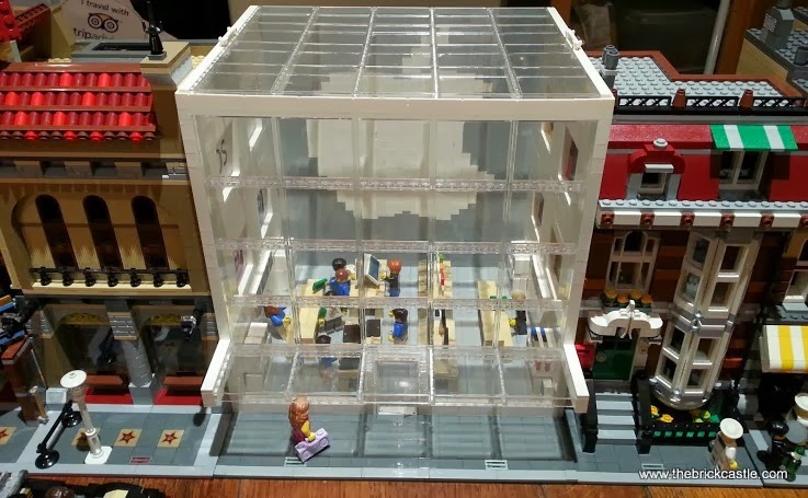 An Apple store design added to a Legoland model