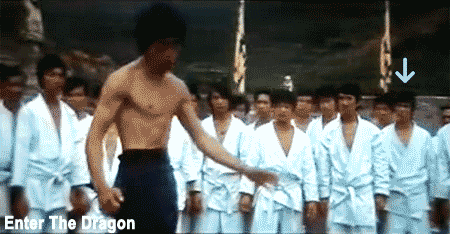 funny things in background - Enter The Dragon