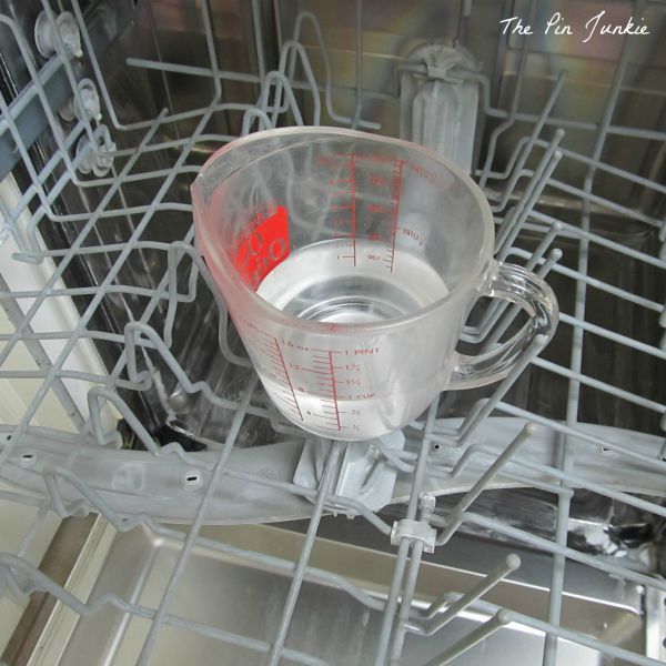 Dishwasher Deep Cleaner - Even though it cleans other things, occasionally your dishwasher needs to be cleaned as well. Run it on its hottest cycle with nothing but a container filled with white vinegar in the top rack. Then, sprinkle some baking soda on the bottom, and run it again on a short-hot cycle. Be prepared to shield your eyes from the sparkle.