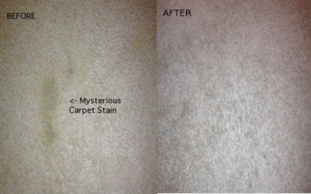 Amazing Carpet Stain Lifter - Carpet stain driving you crazy? Spray stain with a mixture of 2 parts water with 1 part vinegar. Lay a damp rag over the spot, then press a hot iron--set on the steam setting--on the rag for about 30 seconds. Repeat for really stubborn stains. Its like a mini Stanley Steamer!