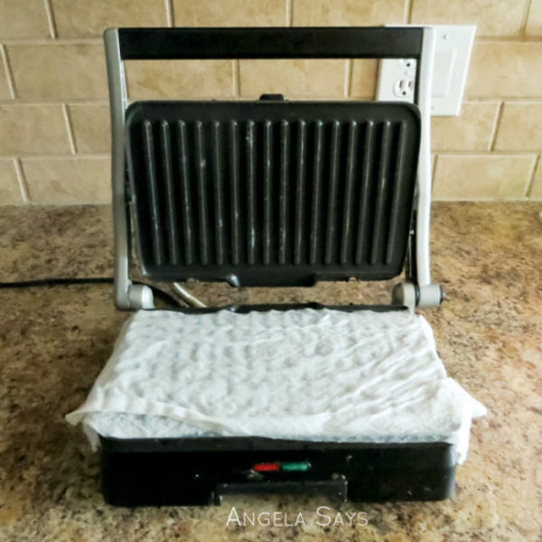 Two-Step Foreman Grill Cleaner - If you don't clean it right away, you'll never get all the gunk out of the tiny ridges of your Foreman grill. Try this instead: When you're done cooking, unplug it, and press a couple of damp paper towels between the lid and the surface. The leftover heat will steam clean the grill. Wipe it dry with another paper towel and you're done.