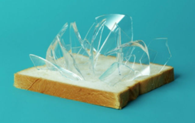 Broken Glass Magnet - There's nothing worse than stepping on a tiny remnant of that glass you broke last week. Carefully press a piece of white bread all over the area to pick up even the tiniest shards.