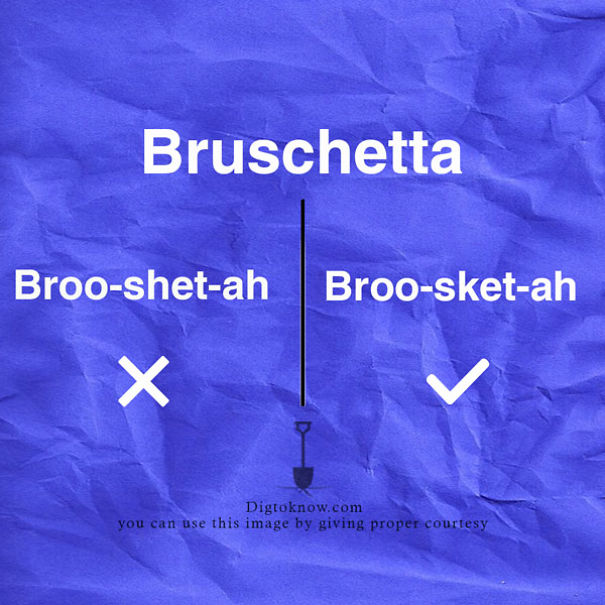 13 Food Names That Are Commonly Mispronounced