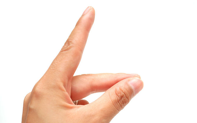 human finger