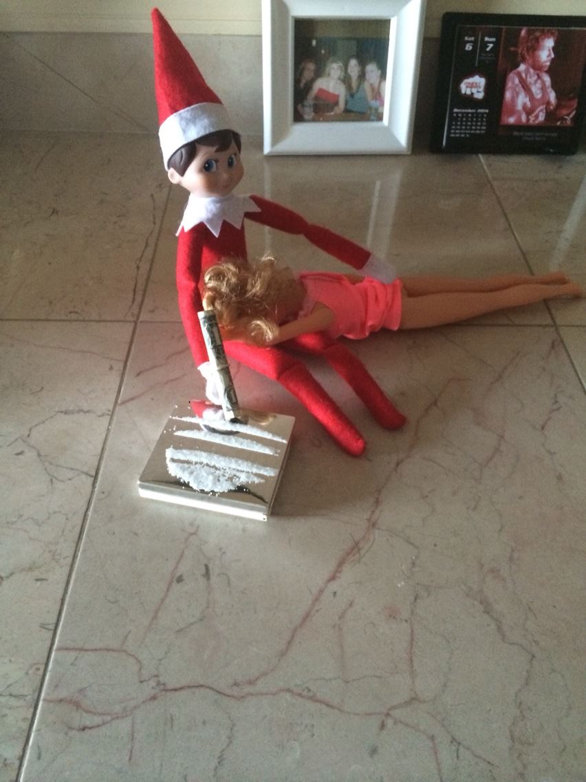 Even the Elf on a Shelf needs a break during the busy holiday season.