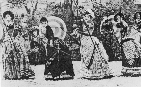 victorian ladies archery