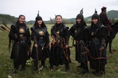 mongolian armor woman