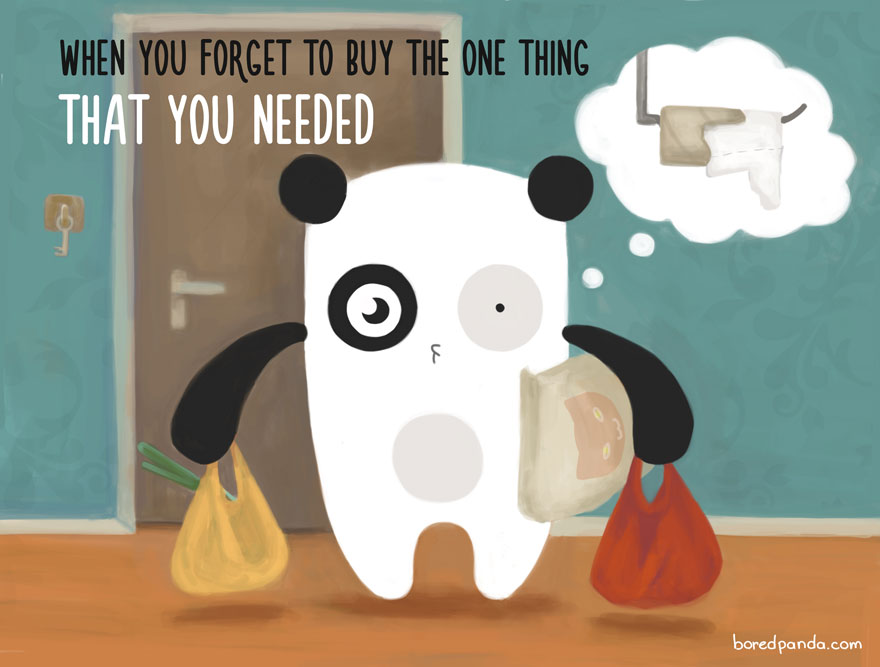 annoying things everyone can relate - When You Forget To Buy The One Thing That You Needed boredpanda.com