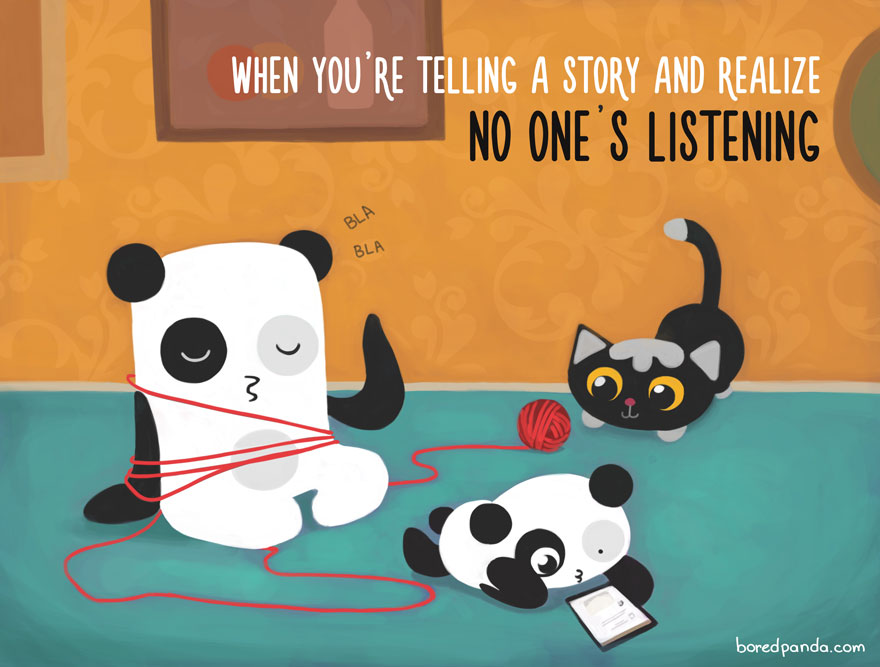 small annoying things - When You'Re Telling A Story And Realize No One'S Listening Bla Bla boredpanda.com