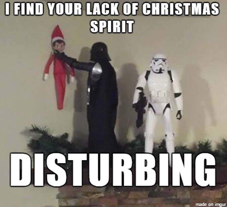 funny christmas memes - I Find Your Lack Of Christmas Spirit Disturbing made on imgur