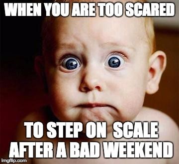 funny firefighter quotes - When You Are Too Scared To Step On Scale After A Bad Weekend imgflip.com