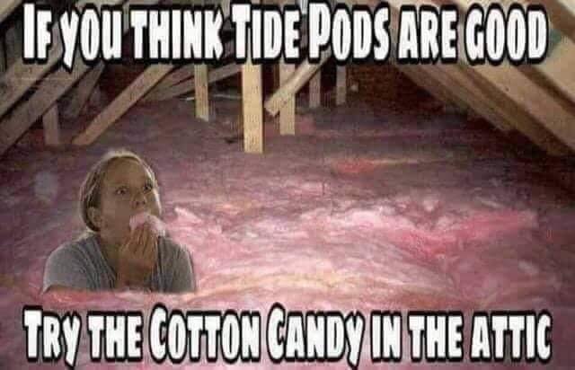 cotton candy in the attic - If You Think Tide Pods Are Good Try The Cotton Candy On The Attic