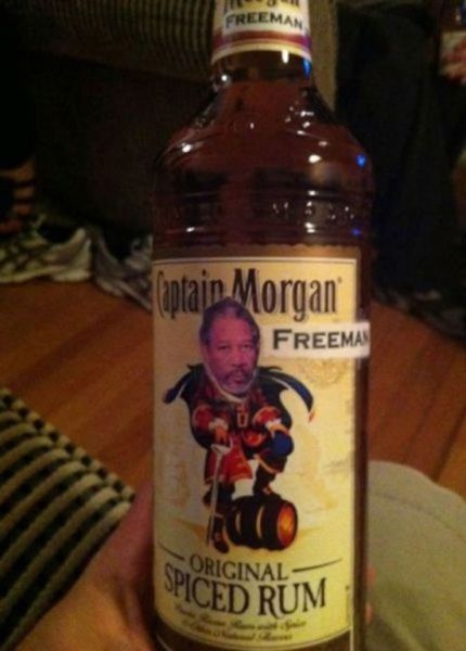 captain morgan funny - n Morgan Freemas Original Ficed Rum