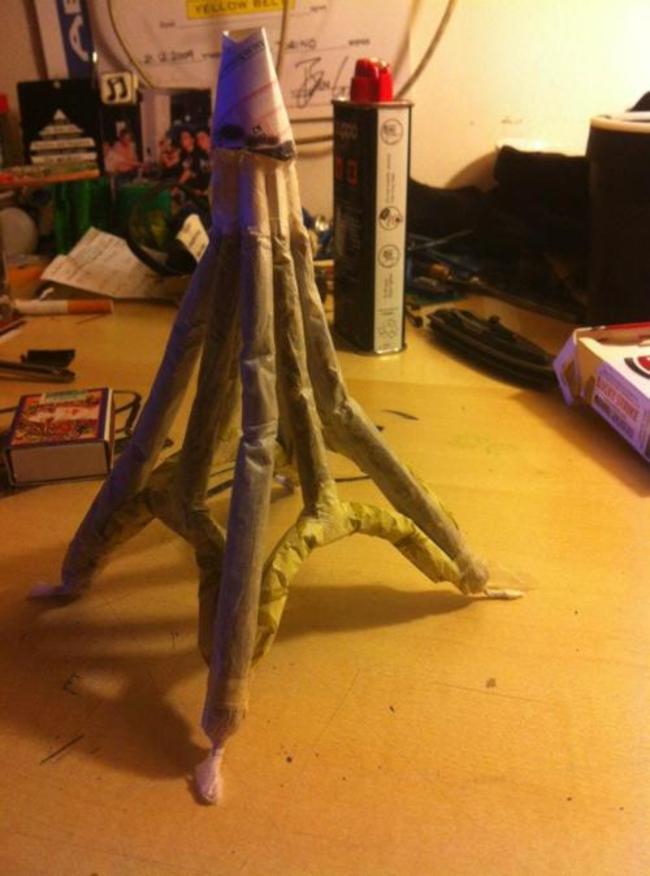 Eiffel Tower joint. Ashing this would be a nightmare.