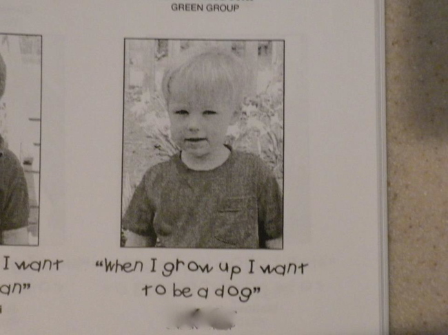grow up i want - Green Group I want an" When I grow up I want to be a dog"
