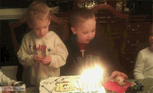 boy birthday cake gif