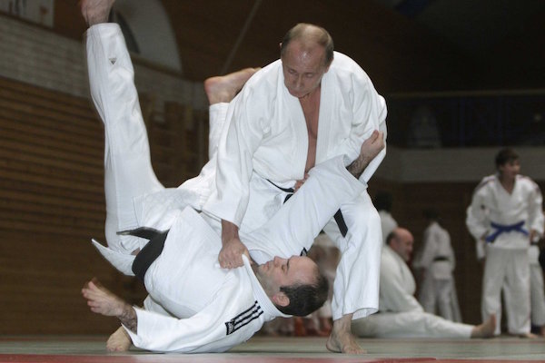 Putin’s karate skills are definitely on point.