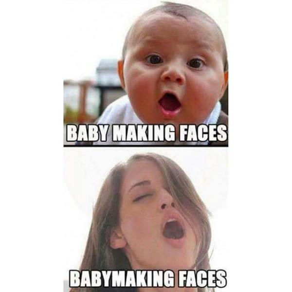 baby making faces meme