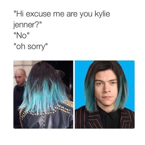 excuse me are you kylie jenner - "Hi excuse me are you kylie jenner?" "No" "oh sorry"