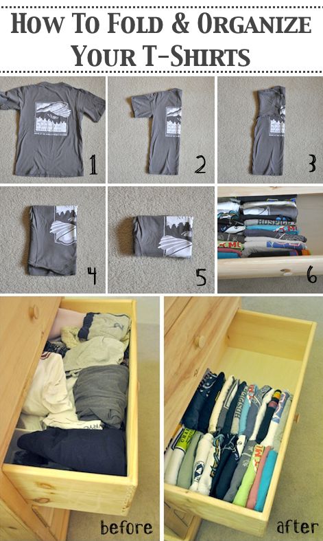 Folding and organizing t-shirts have never been easier!