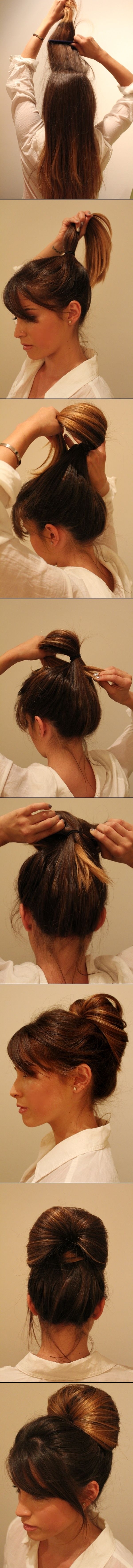 This easy-to-do hairstyle just takes a few minutes to complete