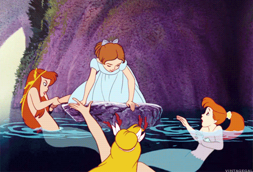 The mermaids basically trying to murder Wendy.