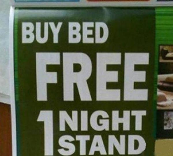 danger label - Buy Bed Free 1 Night Stand
