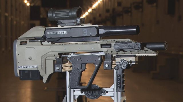 Canada’s new prototype future assault rifle (in development since 2009), part of the Soldier Integrated Precision Effects Systems program.