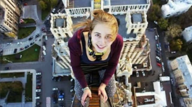 Killer selfieRussian Xenia Ignatyeva, 17, was an amateur photographer and her great passion was taking selfies in fun and unusual places. She took a selfie after climbing a railway bridge with the aim of impressing her friends. Unfortunately, she ended up losing her balance tripping on an electric cable and fell to her death. Her dramatic railway bridge selfie was the last picture she ever took.