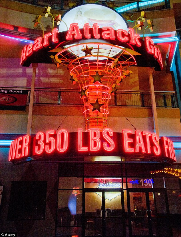 Welcome to the Heart Attack Grill. Are you 350LB+ You Eat FREE!