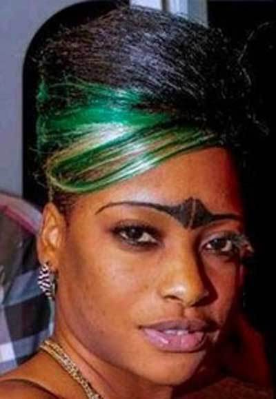 mess up eyebrows