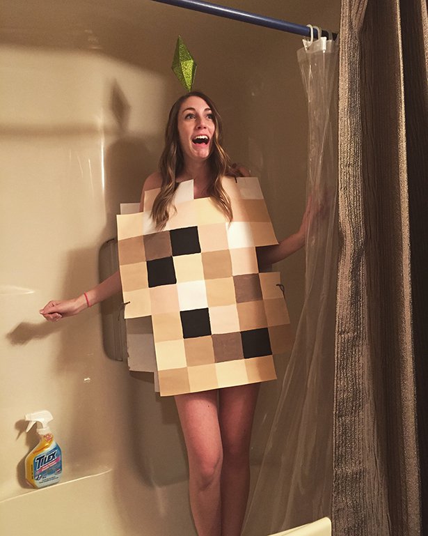 censored pixel costume