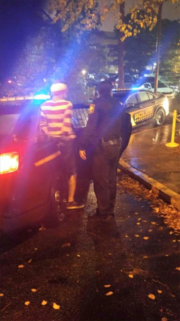 waldo getting arrested