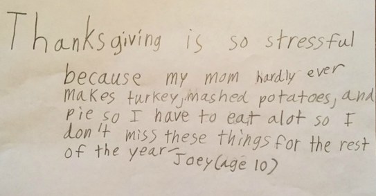 Thanksgiving Explained by Kids