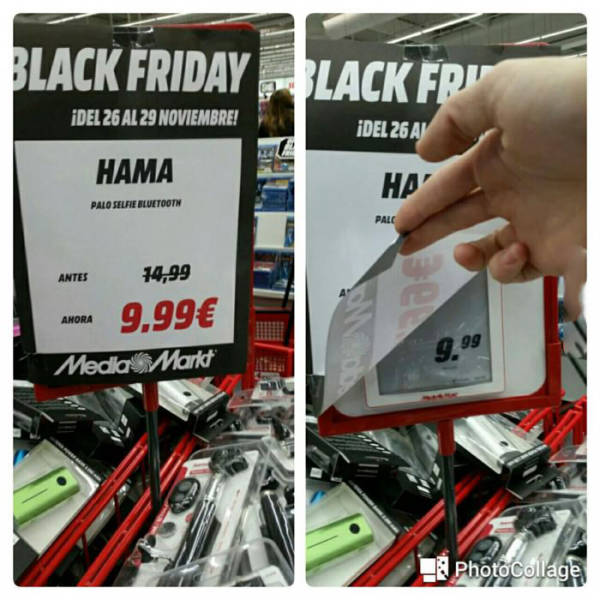 Black Friday Black Fru Del 26 Al 29 Noviembre! Del 26 Av Hama Hp Palo Selfie Bluetooth Antes 14,99 9.99 Ahora Media Markt Photocollage